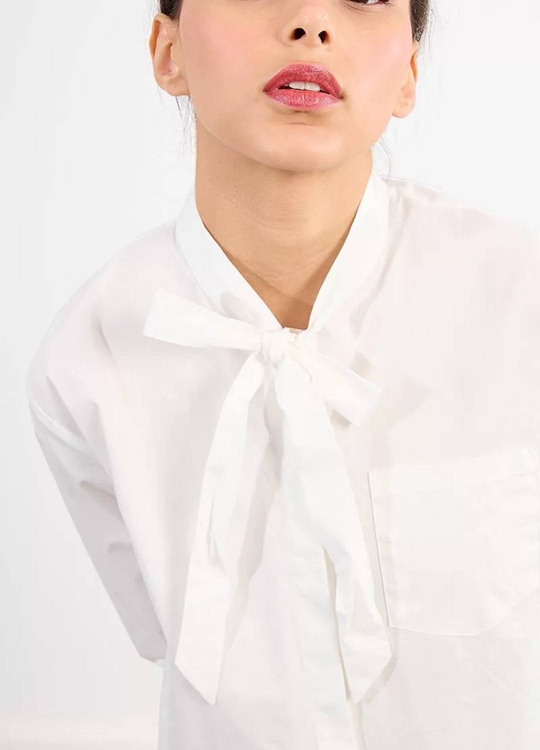 Molly Bracken - White Bow Blouse