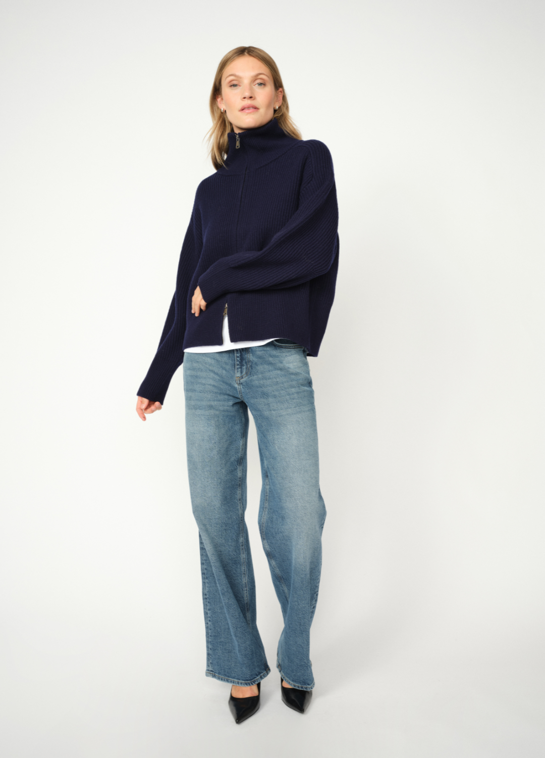 Mos Mosh - Amity Zip Knit Cardigan