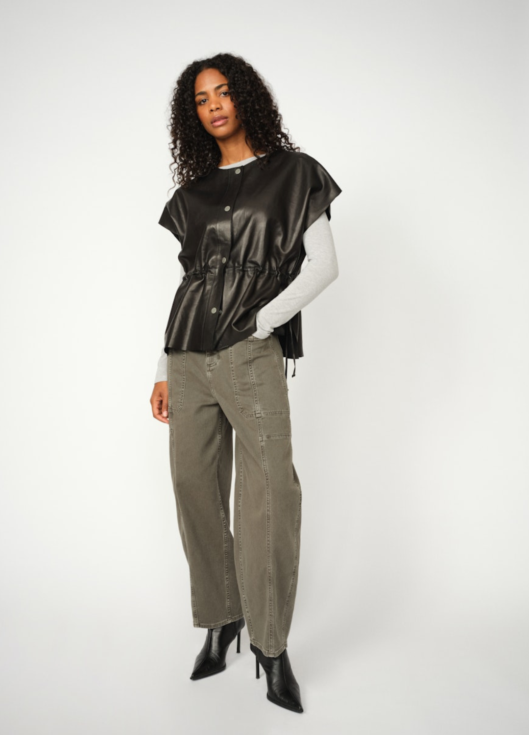 Mos Mosh - Aylin Leather Waistcoat