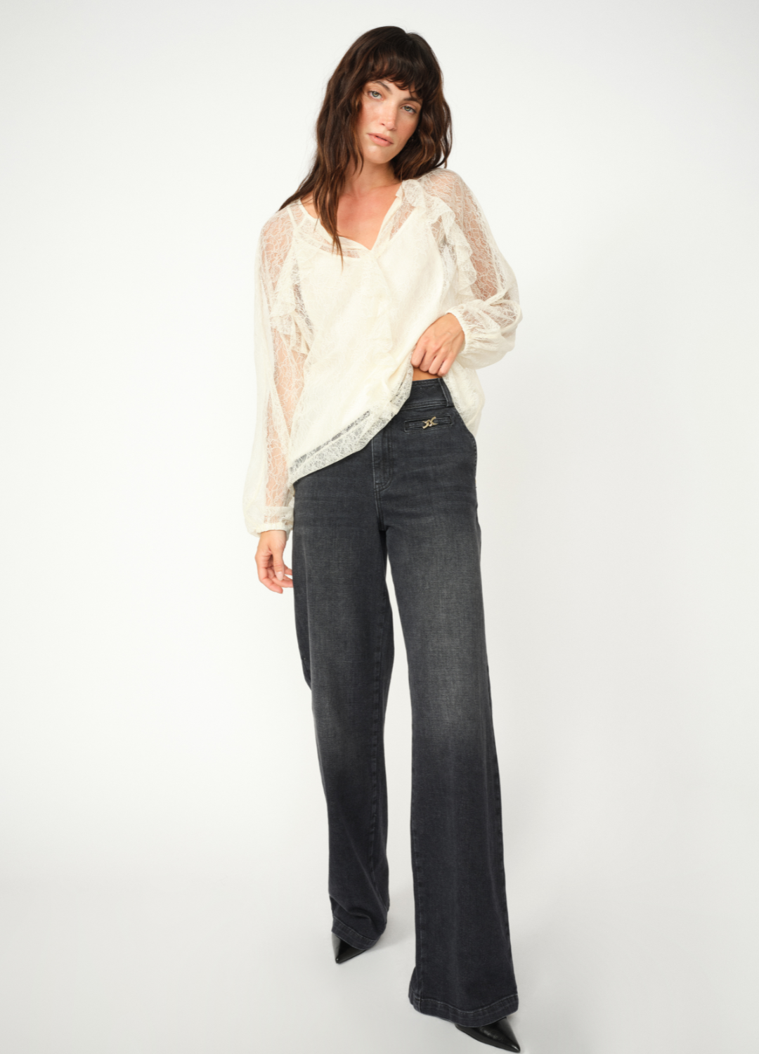 Mos Mosh - Candia Peach Black Jeans