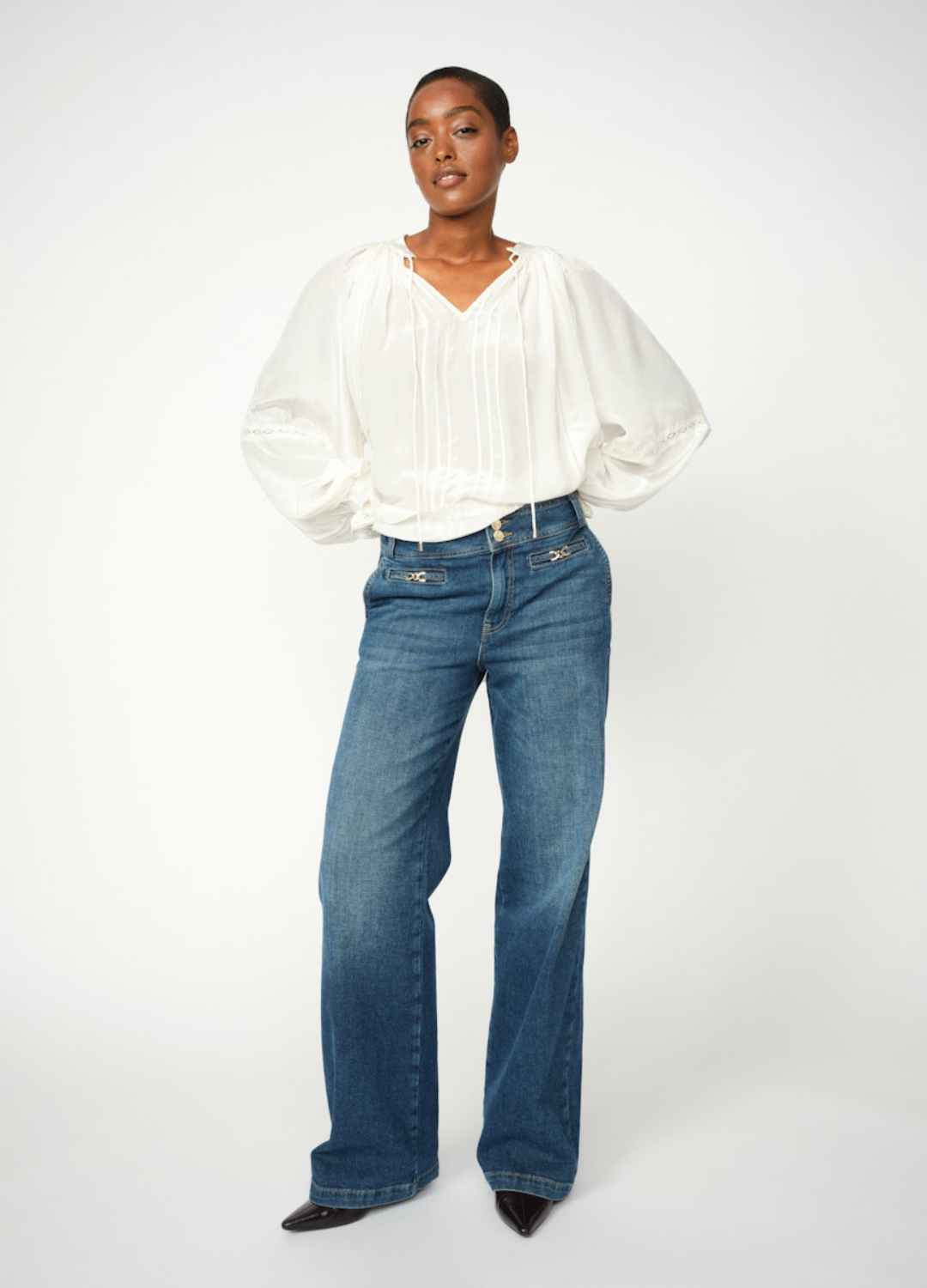 Mos Mosh - Candia Peach Dark Blue Jeans