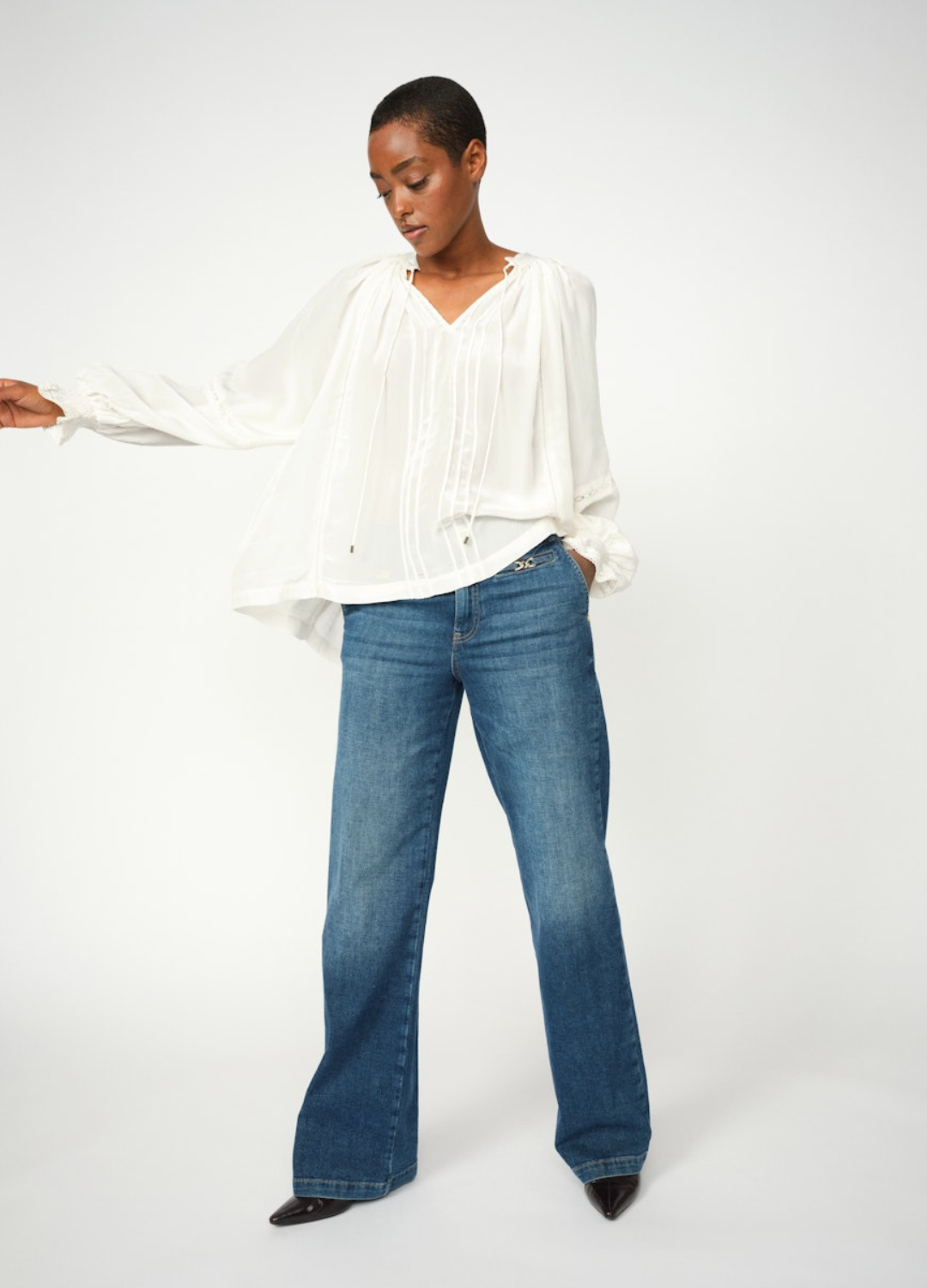 Mos Mosh - Candia Peach Dark Blue Jeans