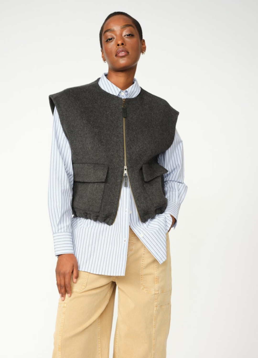 Mos Mosh - Elise Loisa Wool Vest - Phantom