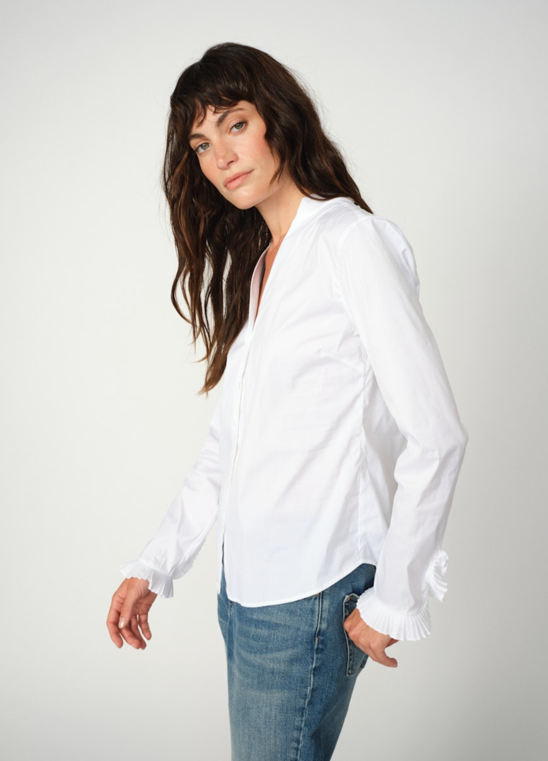 Mos Mosh - Hassie Pleat White Shirt