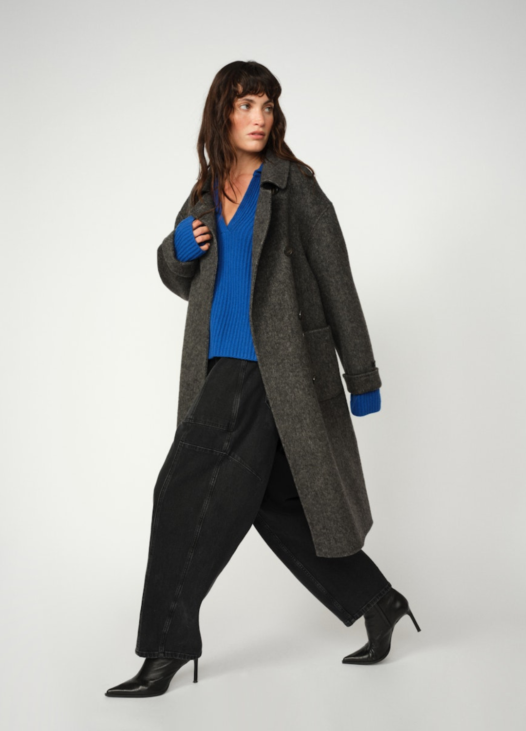 Mos Mosh - Rosy Galleon Dark Grey Jean