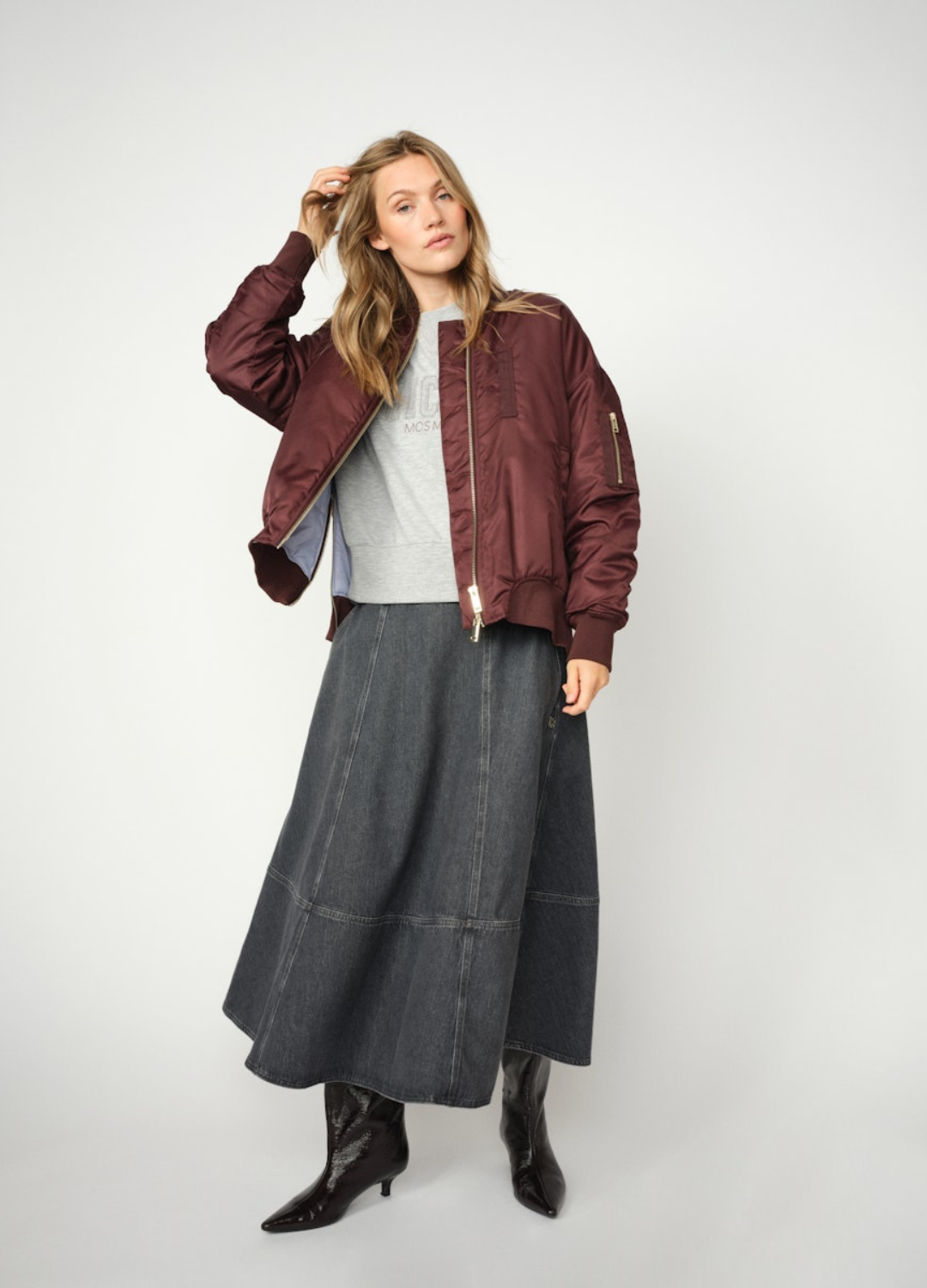 Mos Mosh - Ruby Bomber Jacket