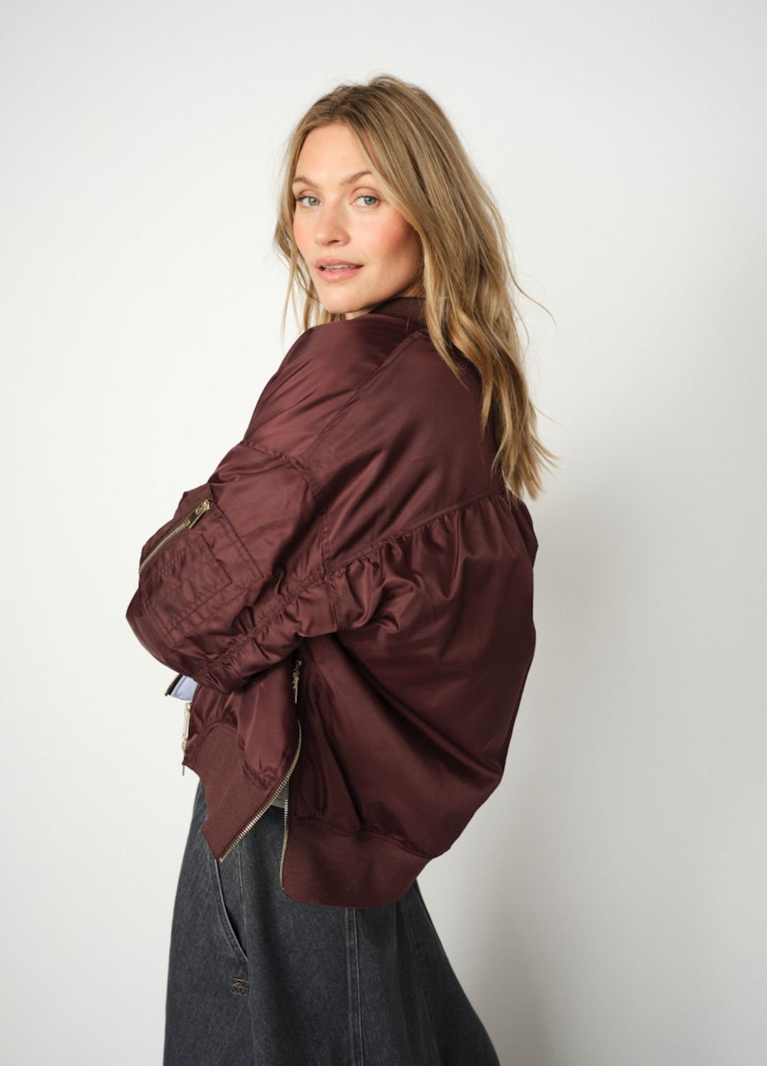 Mos Mosh - Ruby Bomber Jacket