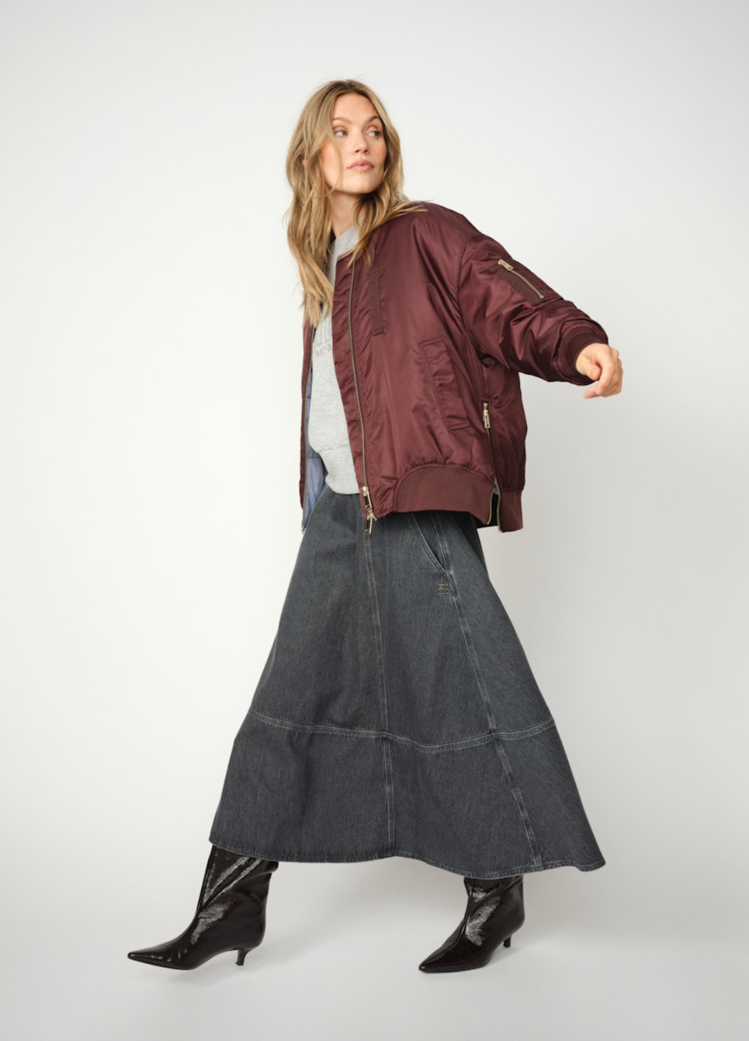 Mos Mosh - Ruby Bomber Jacket