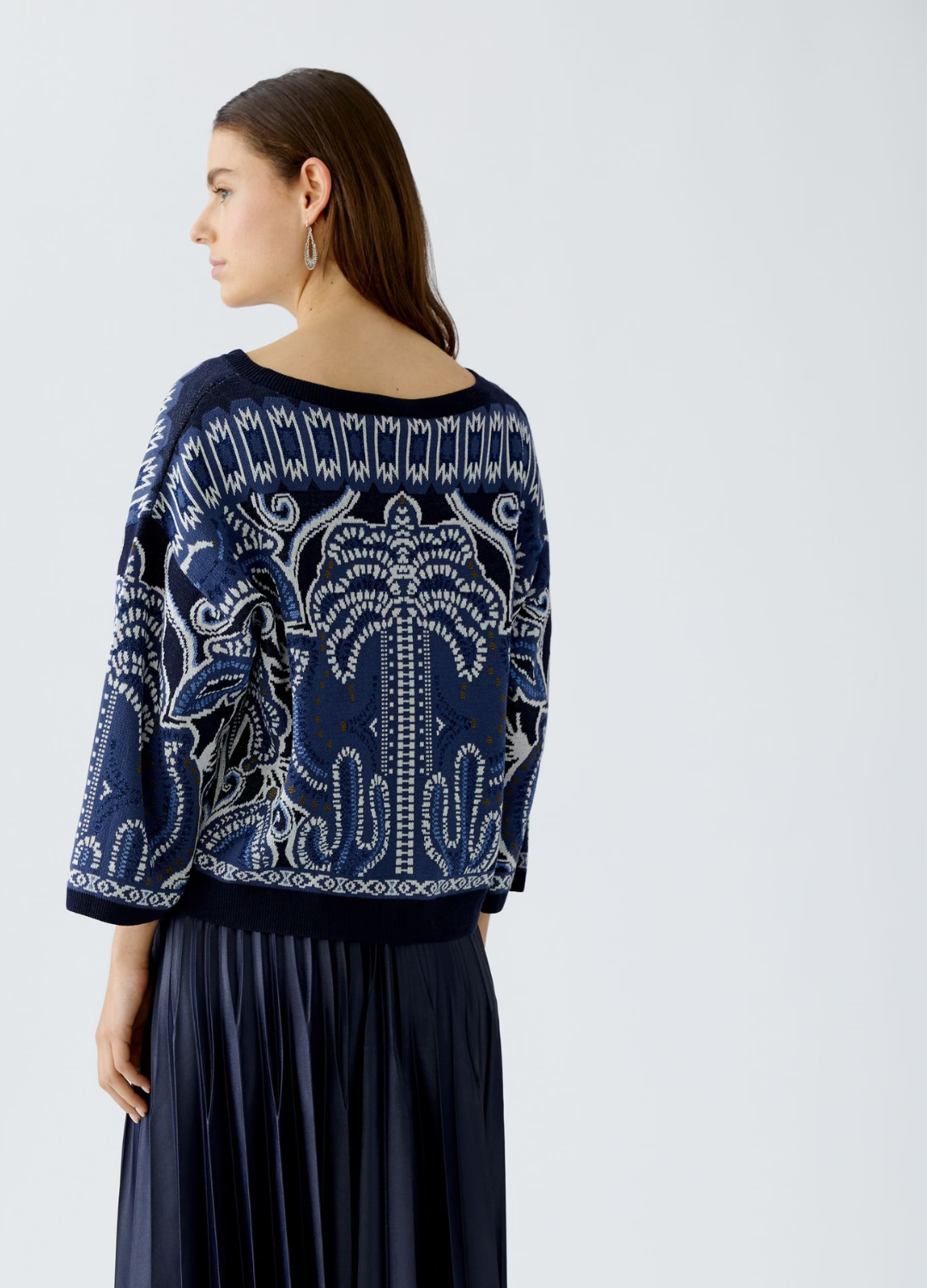Oui - Bandana Pattern Jumper