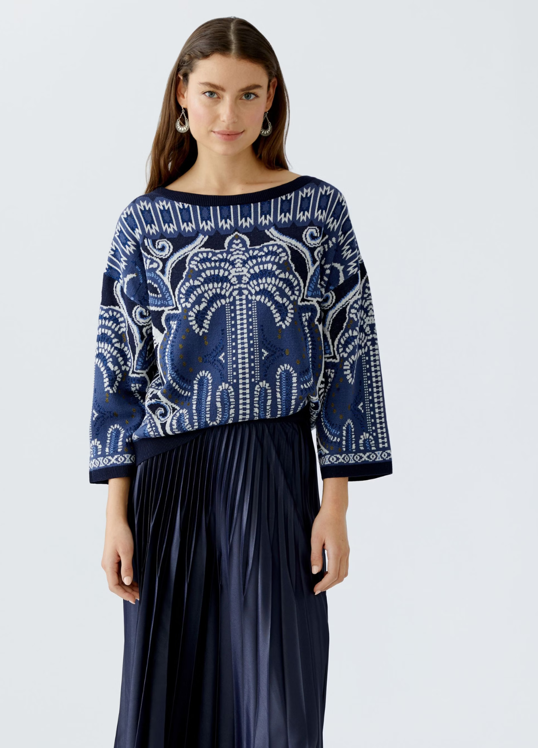 Oui - Bandana Pattern Jumper