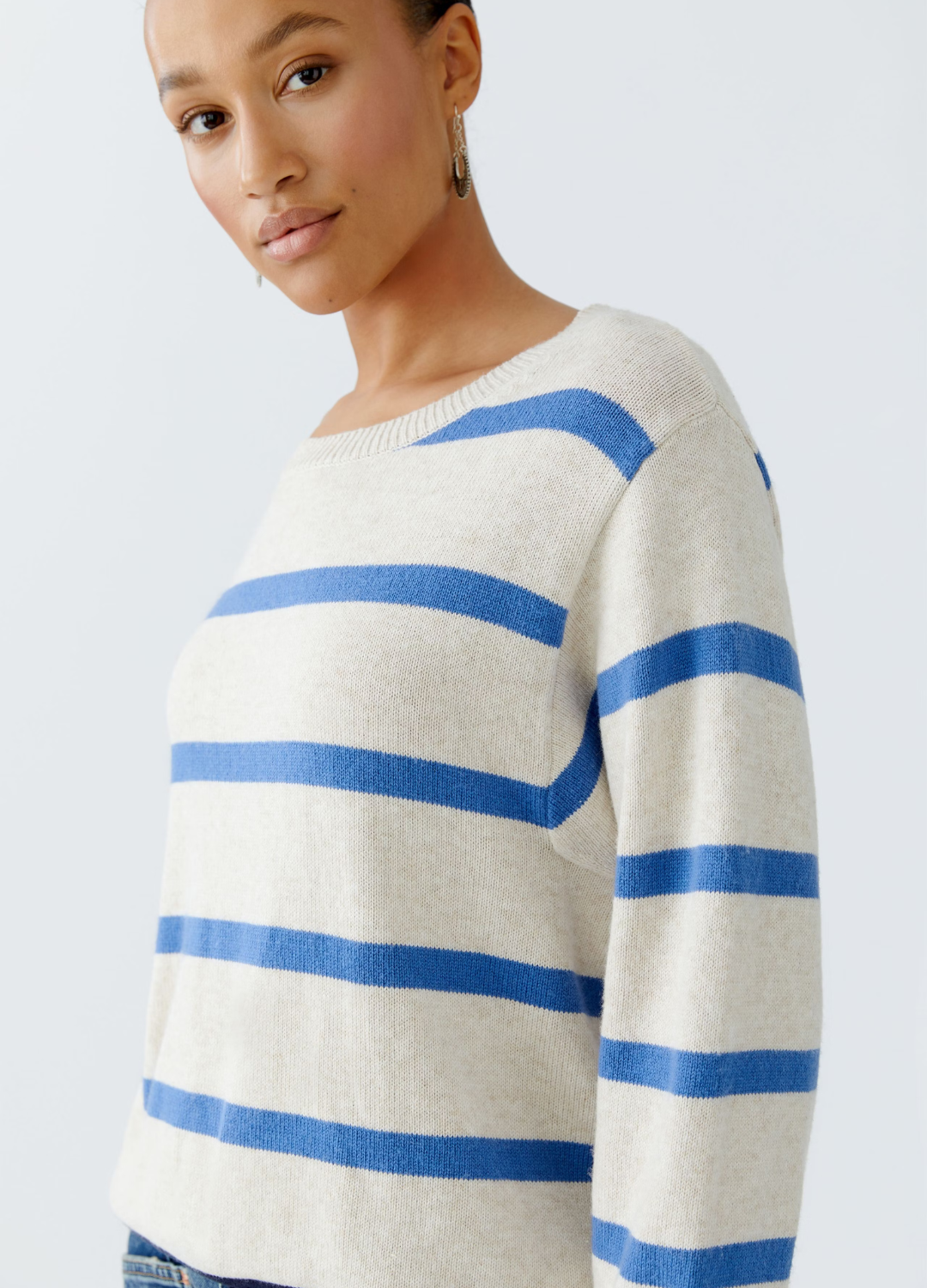 Oui - Blue Stripe Jumper
