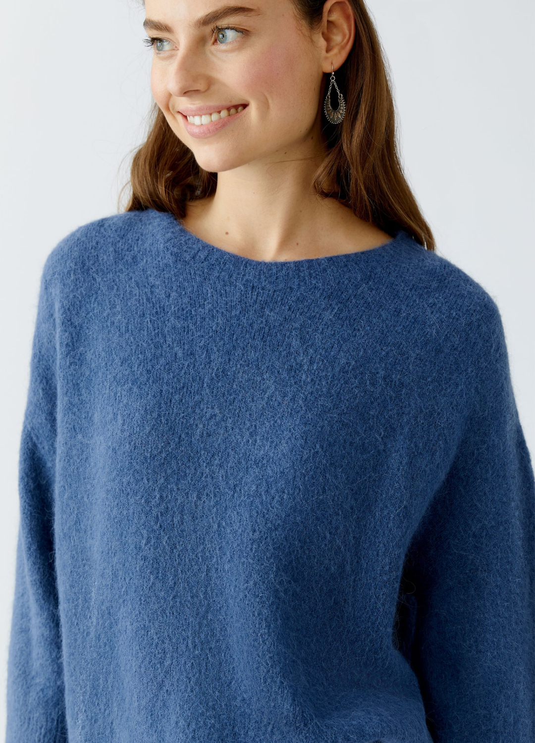 Oui - Blue Wide Sleeve Jumper