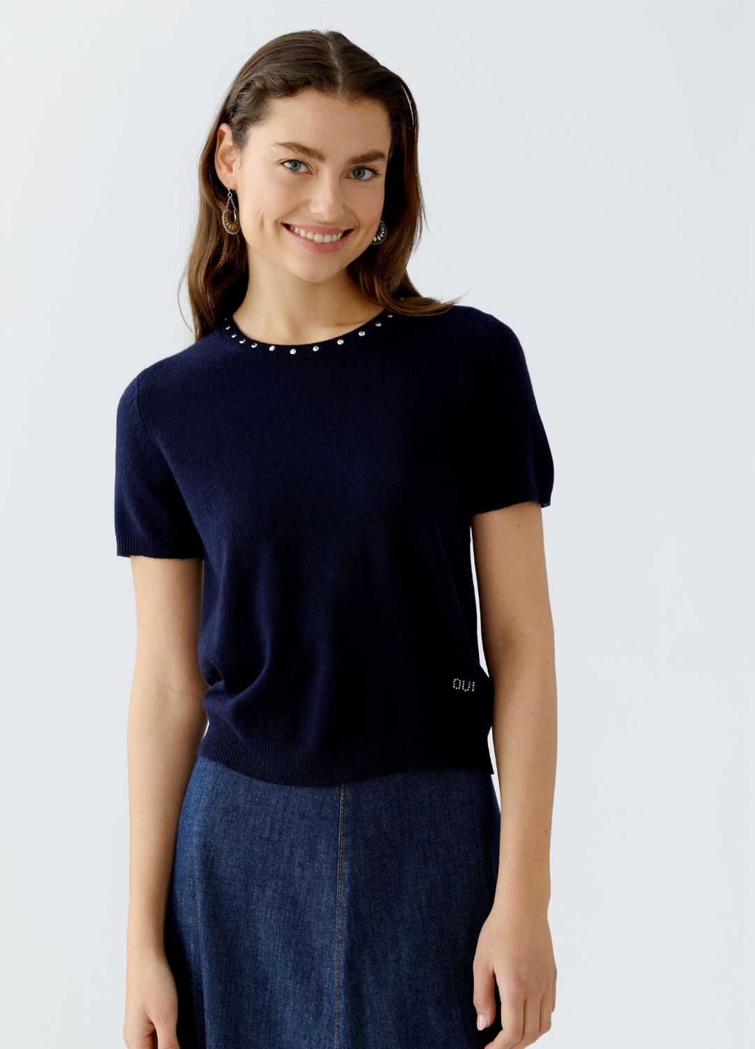 Oui - Dark Blue Jumper