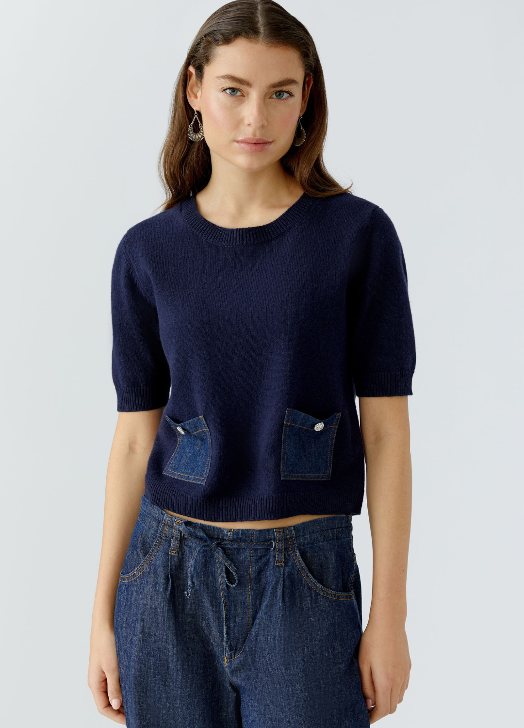 Oui - Denim Pocket Jumper