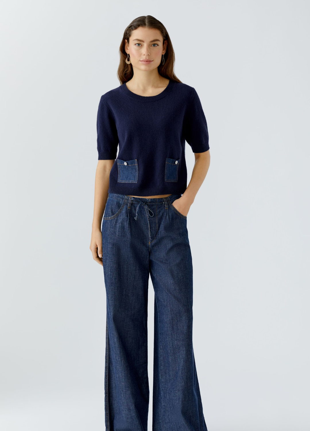 Oui - Denim Pocket Jumper