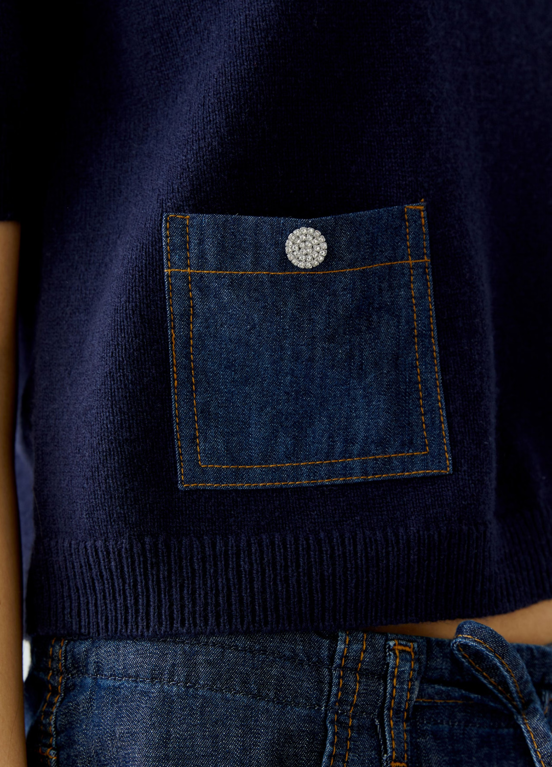 Oui - Denim Pocket Jumper