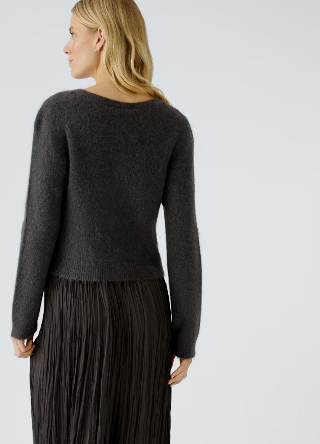 Oui - Espresso Soft Cardigan