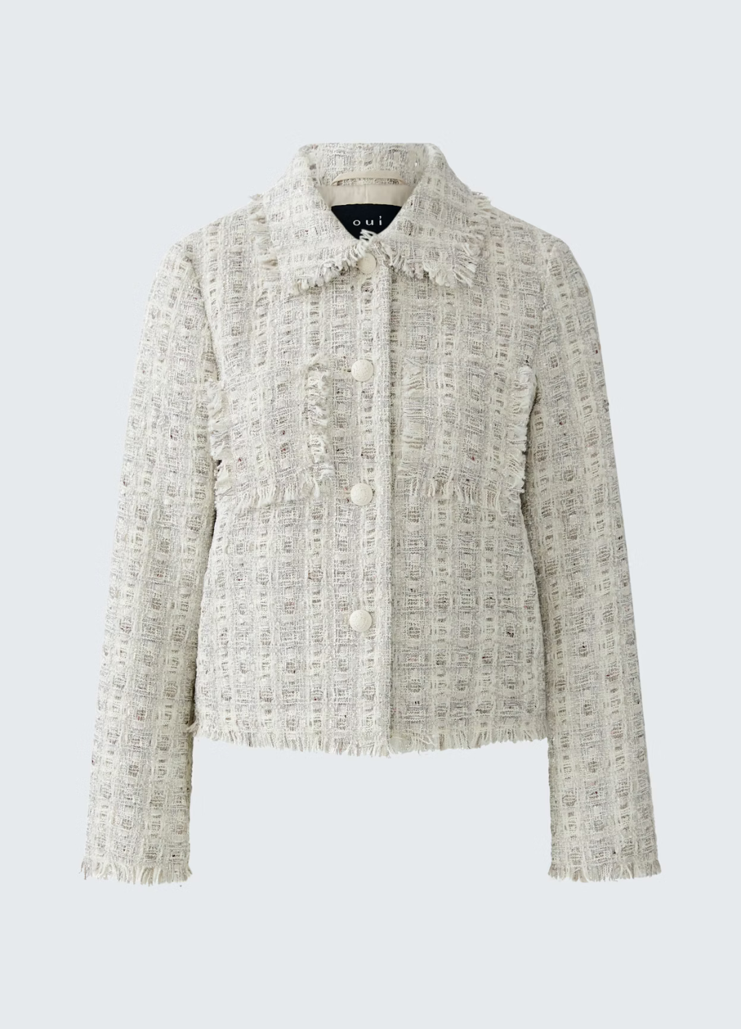 Oui - Fringe Detail Short Jacket