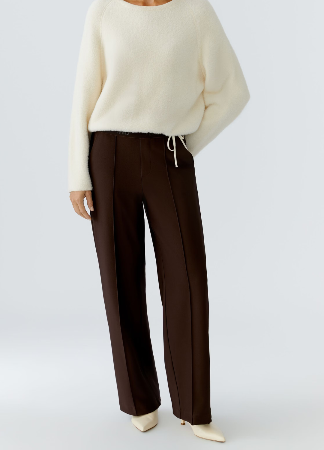 Oui - Ganache Waisted Trousers