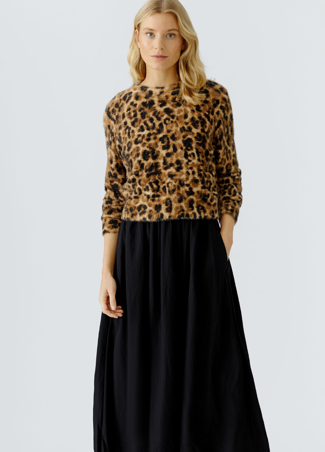 Oui - Leo Print Jumper