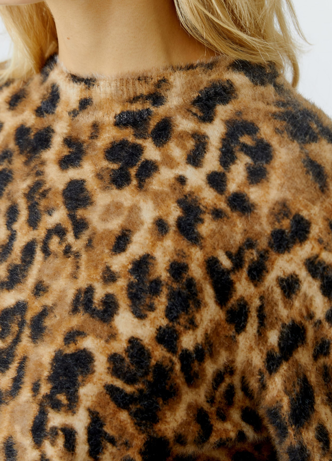 Oui - Leo Print Jumper