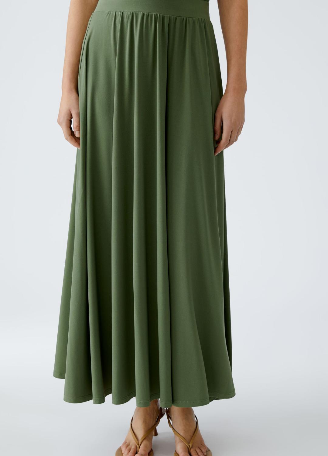 Oui - Shaded Moss Maxi Skirt