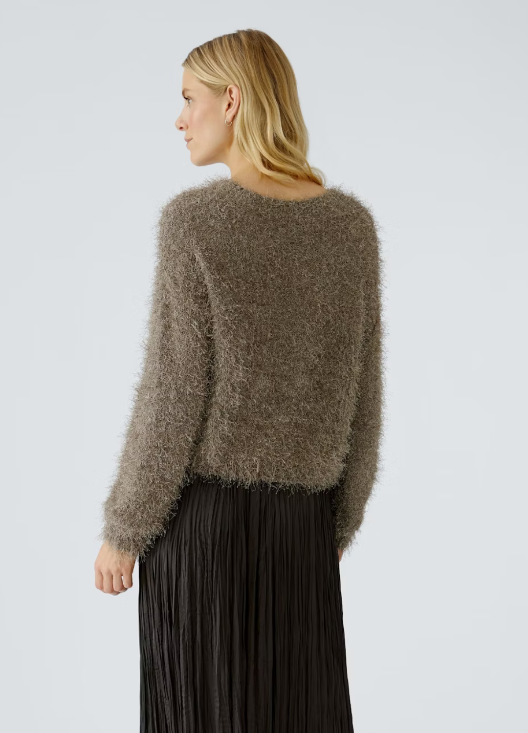 Oui - Smokey Taupe Soft Knit