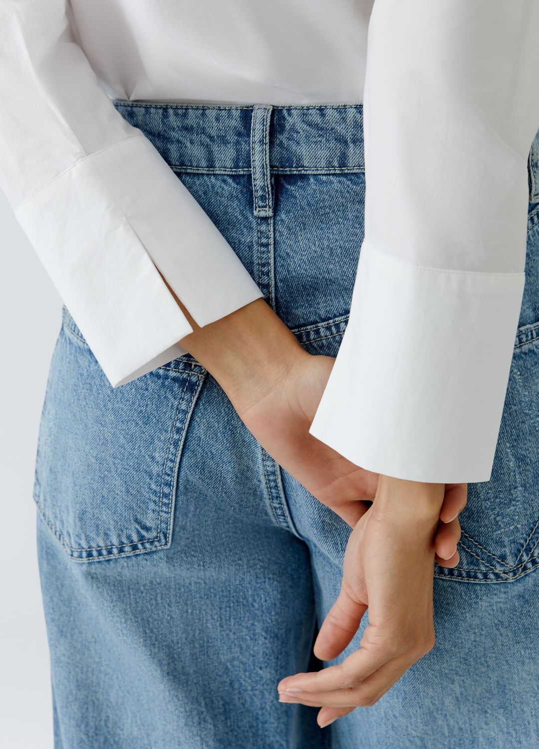 Oui - White Bow Shirt