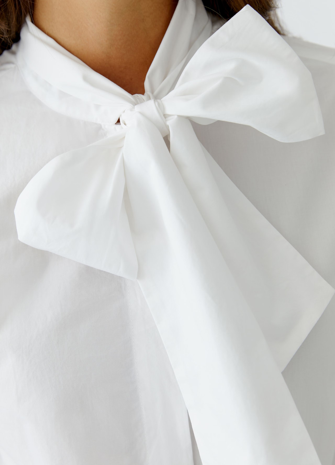 Oui - White Bow Shirt