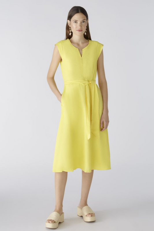Oui  - Yellow Midi Dress