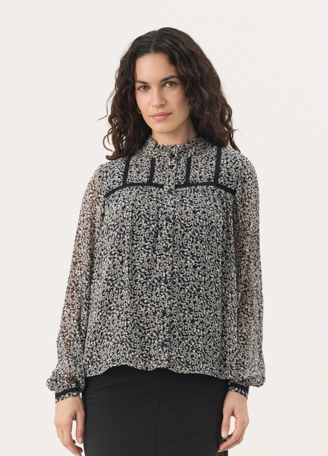 Part Two - Leolu Dark Navy Paisley Shirt