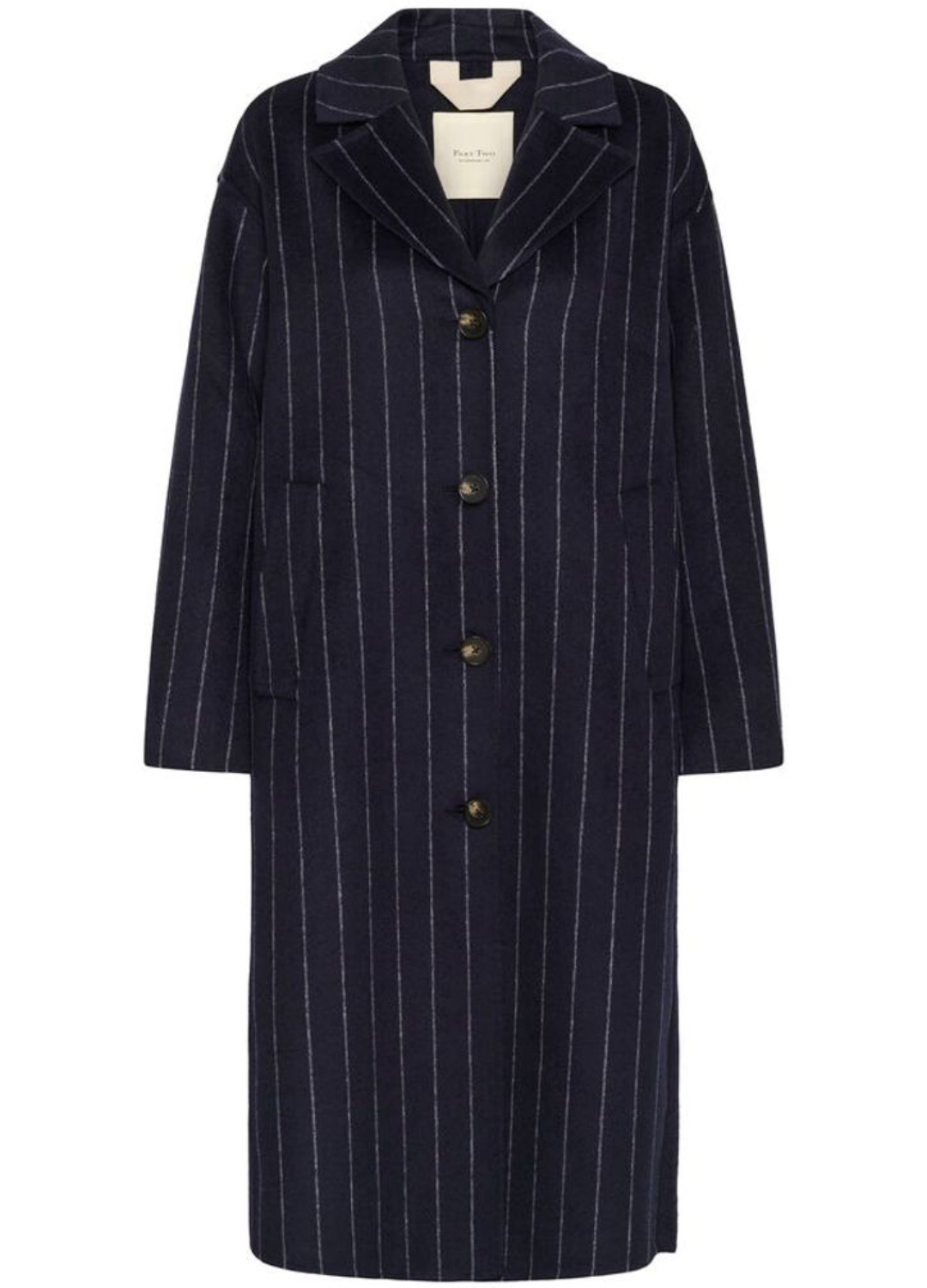 Part Two - Lorelais Navy Pinstripe Coat