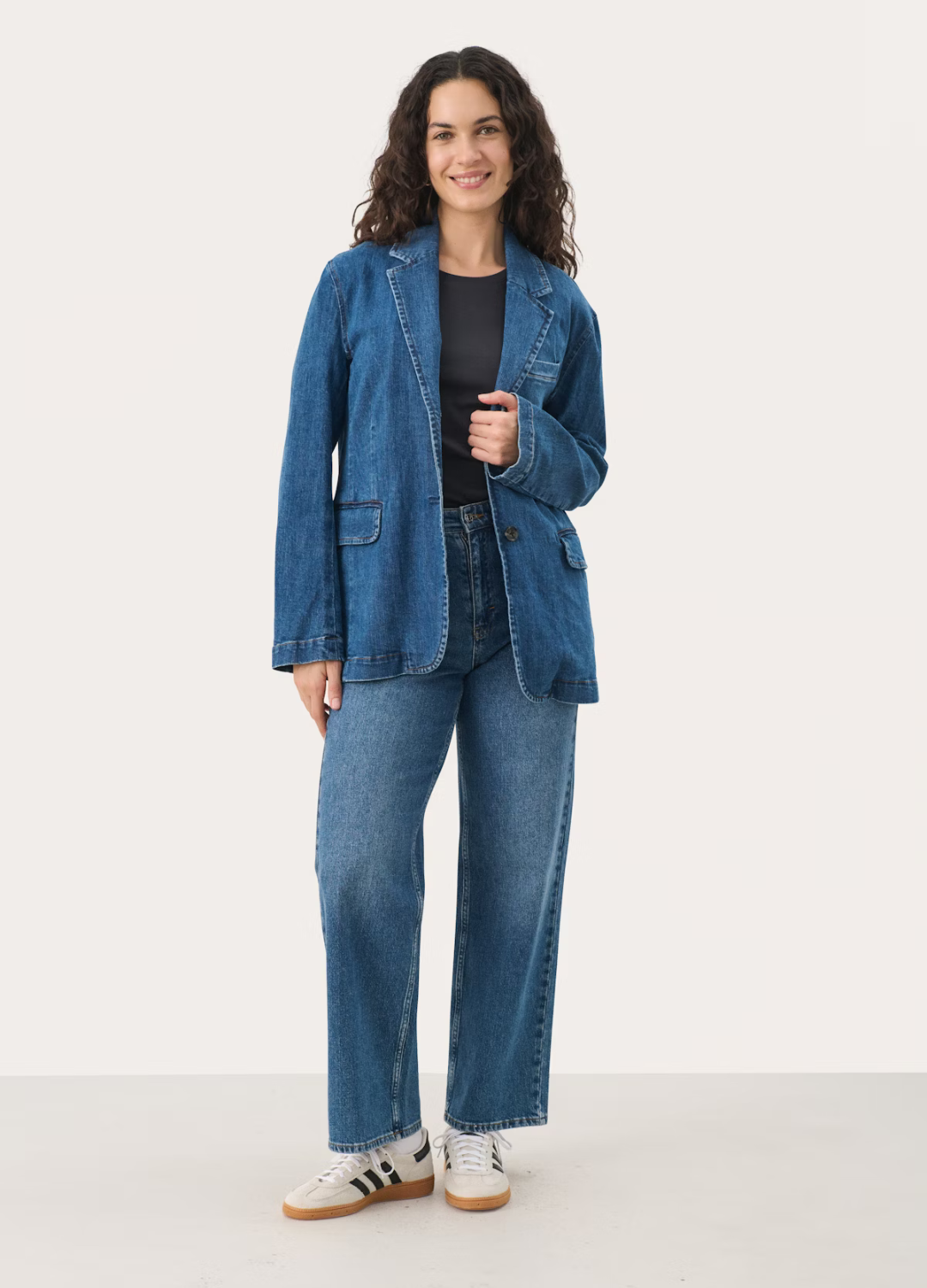 Part Two - Noor Denim Blazer Jacket