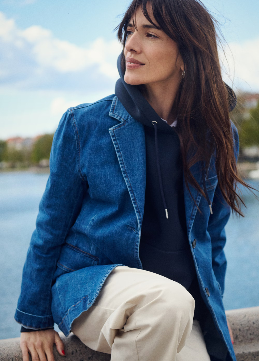 Part Two - Noor Denim Blazer Jacket