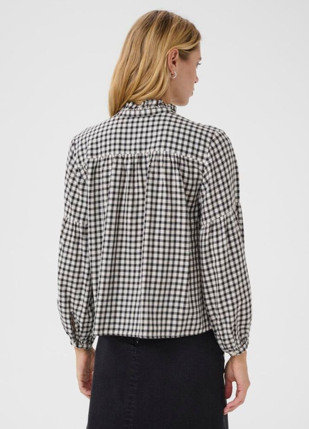 Part Two - Samilla Navy Mini Check Blouse