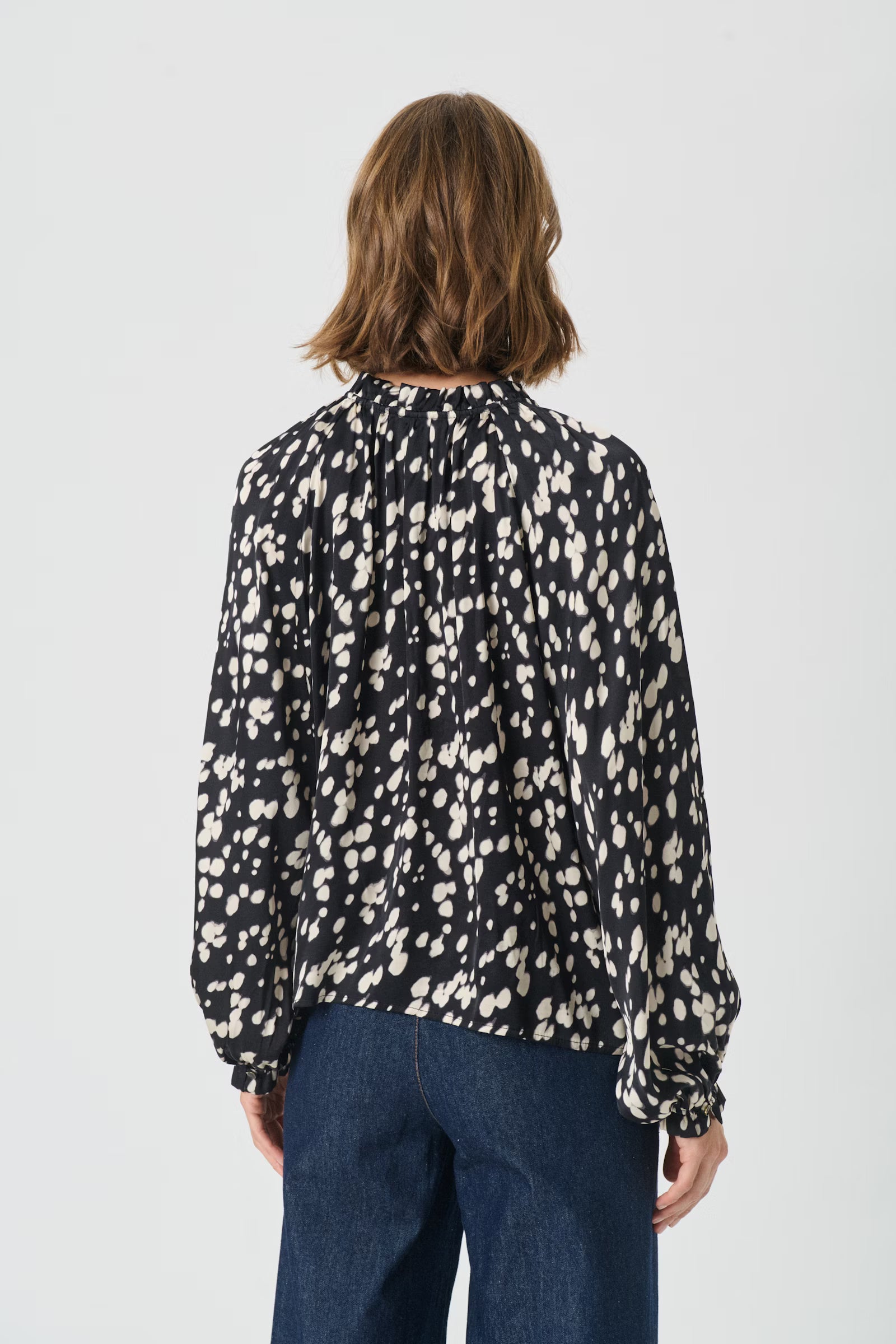 Part Two - Venessa Black Dot Blouse