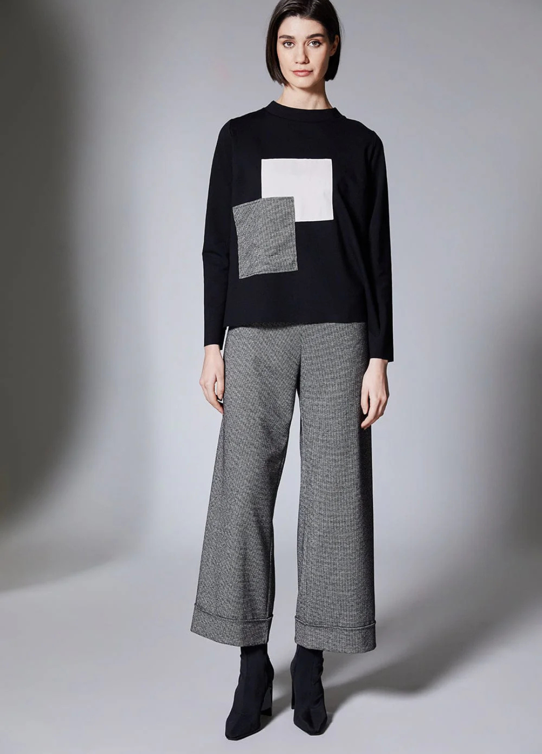 Peruzzi - Mini Houndstooth Trouser Turn Up
