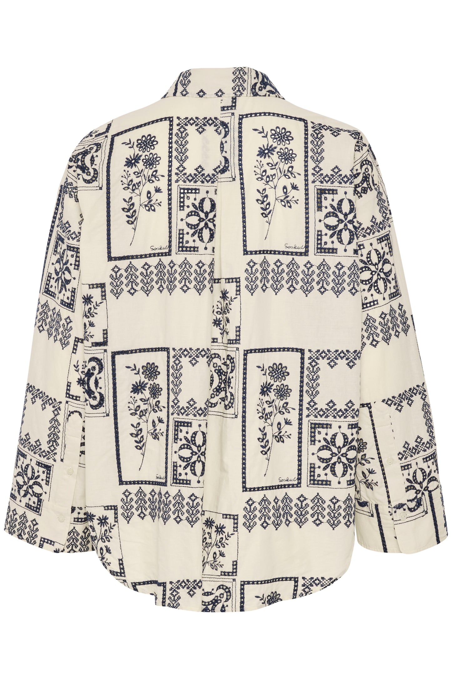 Reesha Cotton Shirt With Embroidered Details