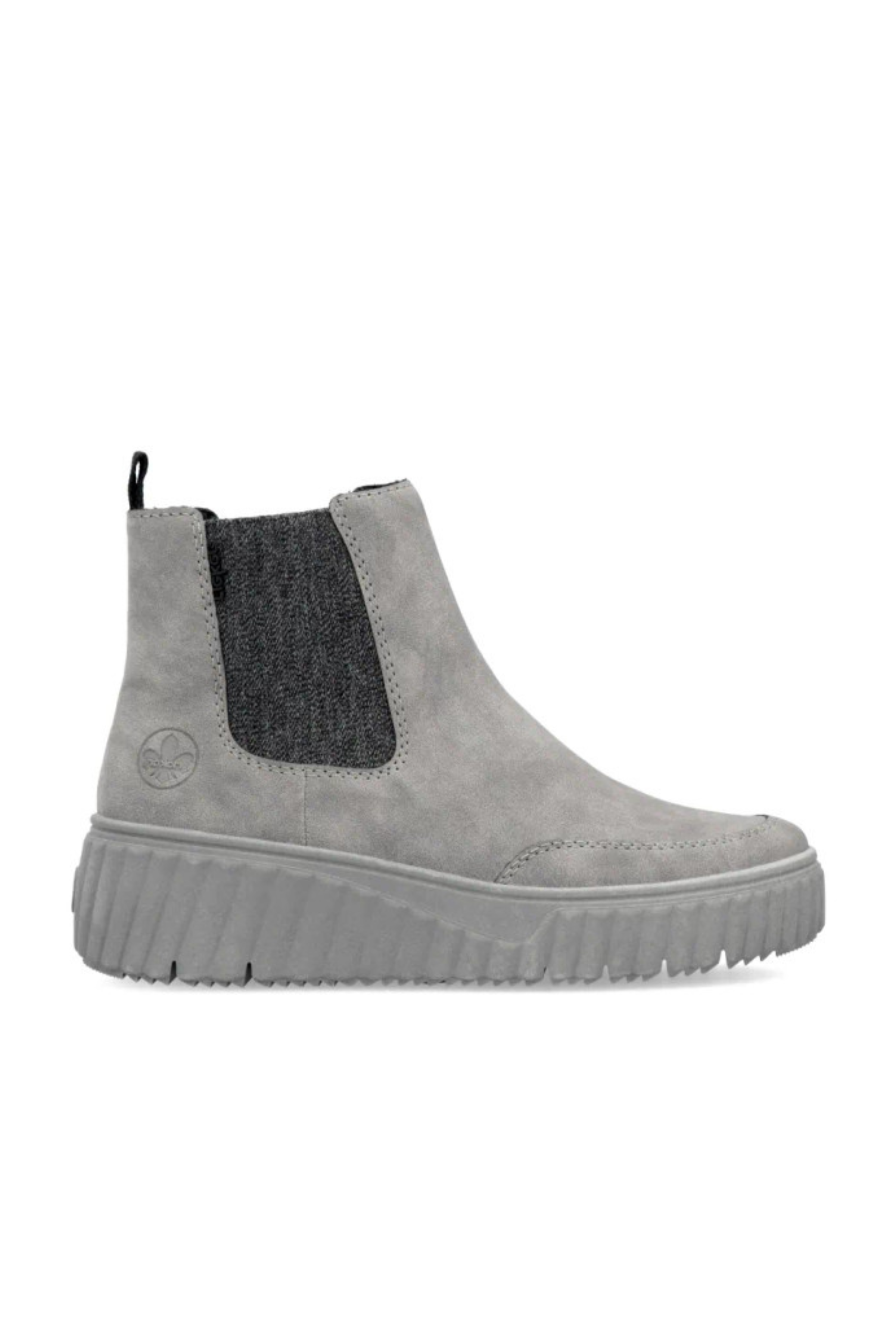 Rieker N2553-40 Grey Suede Boot
