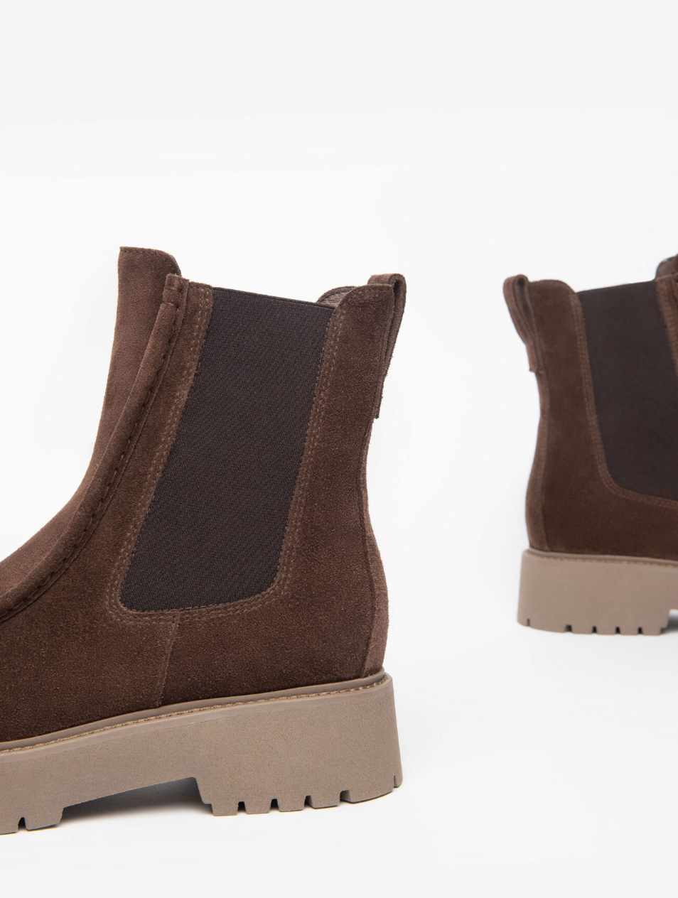 Brown Suede Leather Boot