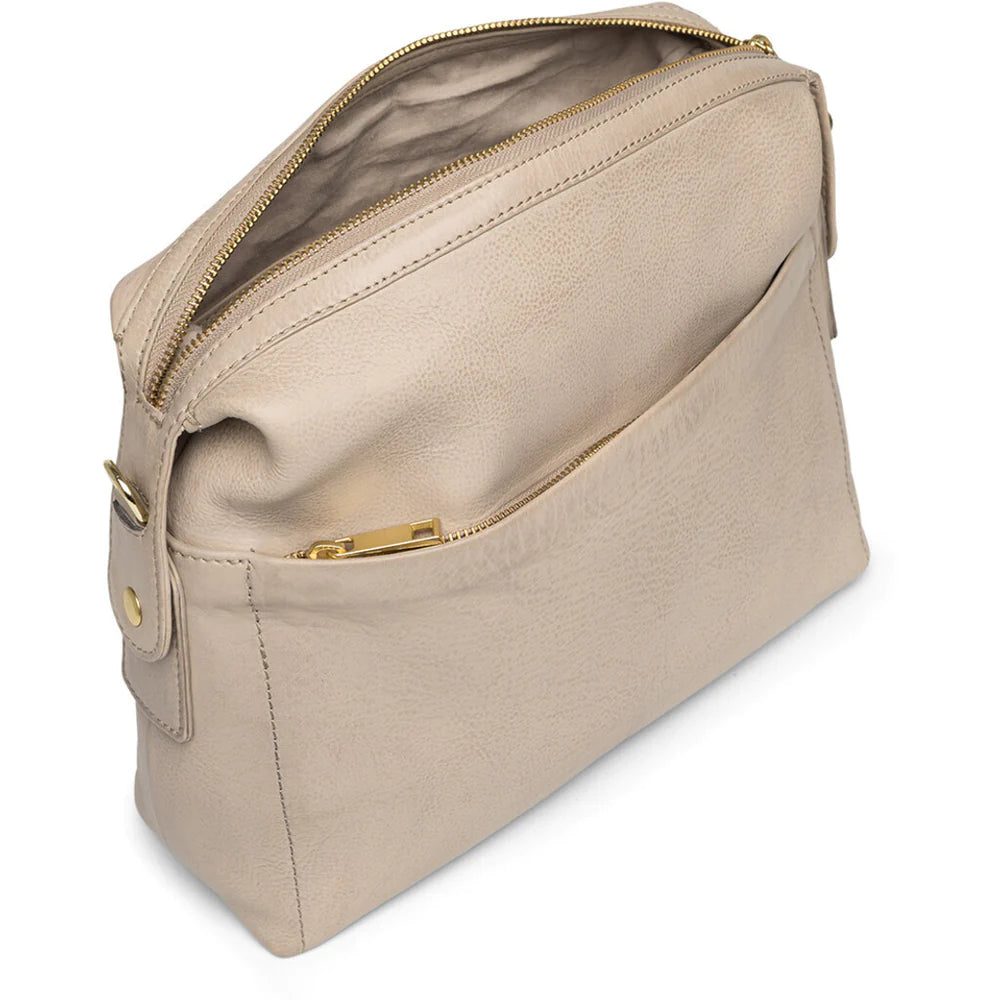 Shoulder Bag in High Leather - Sand