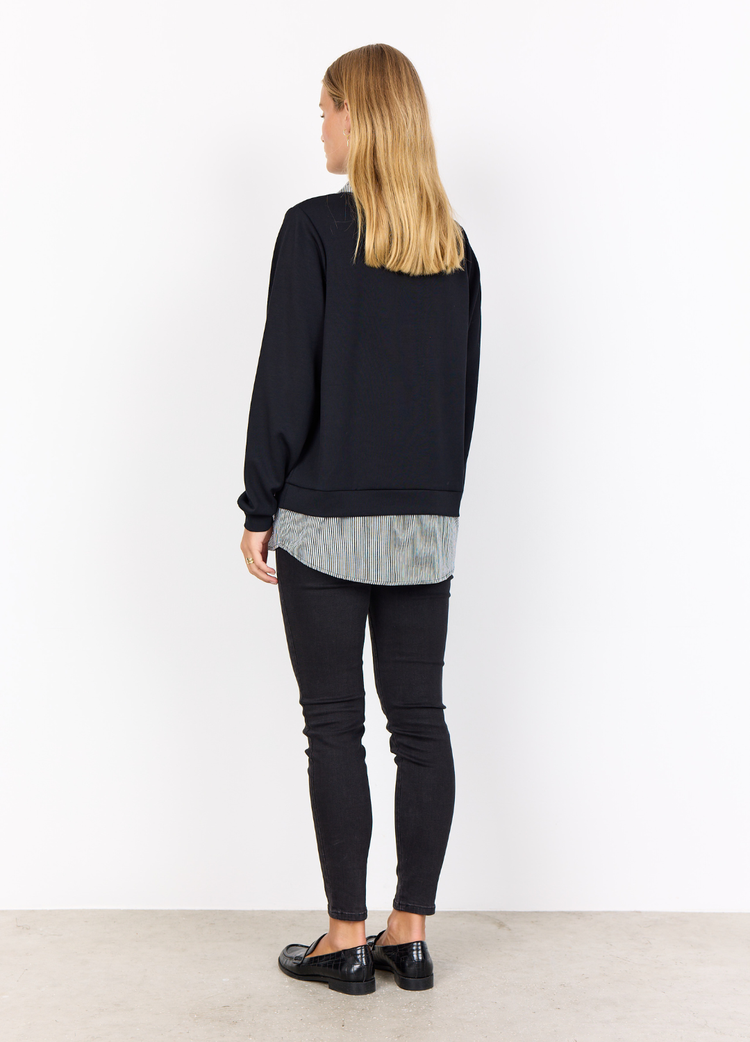 Soya Concept - Banu Black Combi Blouse