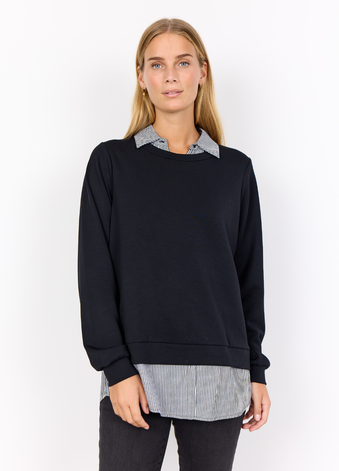 Soya Concept - Banu Black Combi Blouse