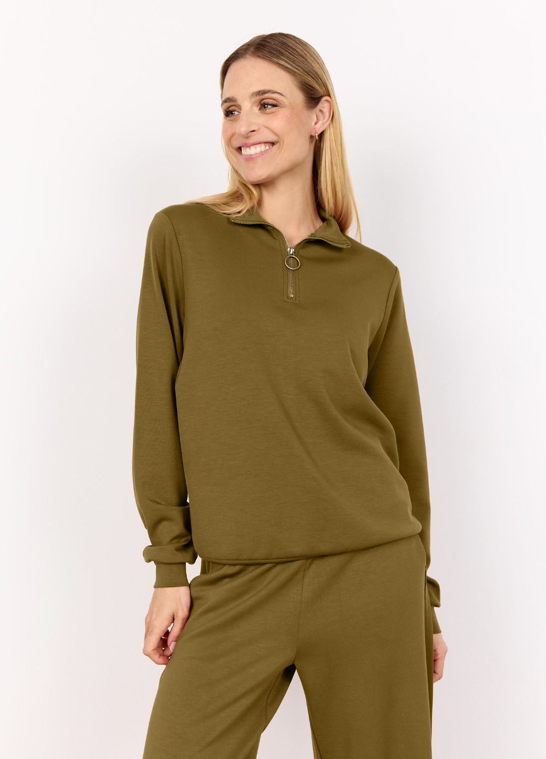 Soya Concept - Dusty Olive Banu Sweater