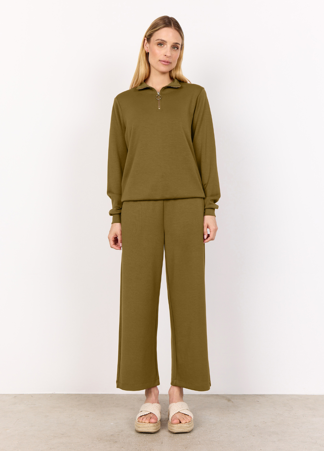 Soya Concept - Dusty Olive Banu Sweater