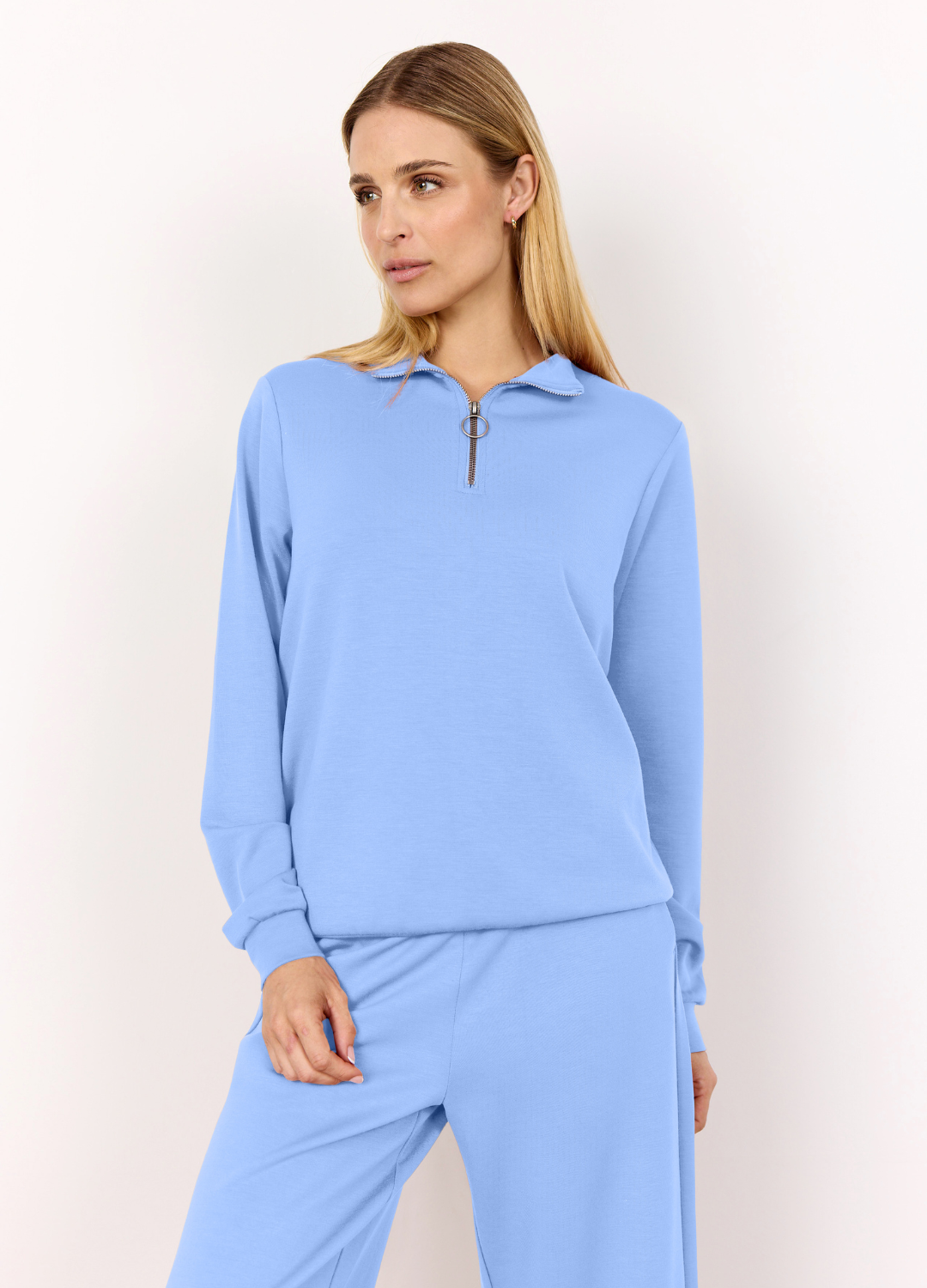 Soya Concept - Hydrangea Blue Banu Sweater