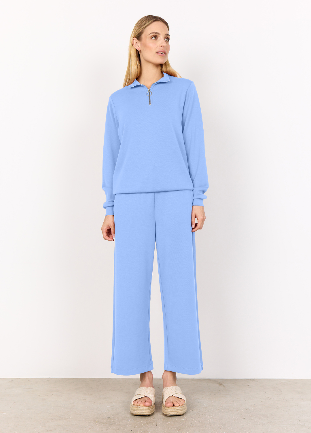 Soya Concept - Hydrangea Blue Banu Sweater