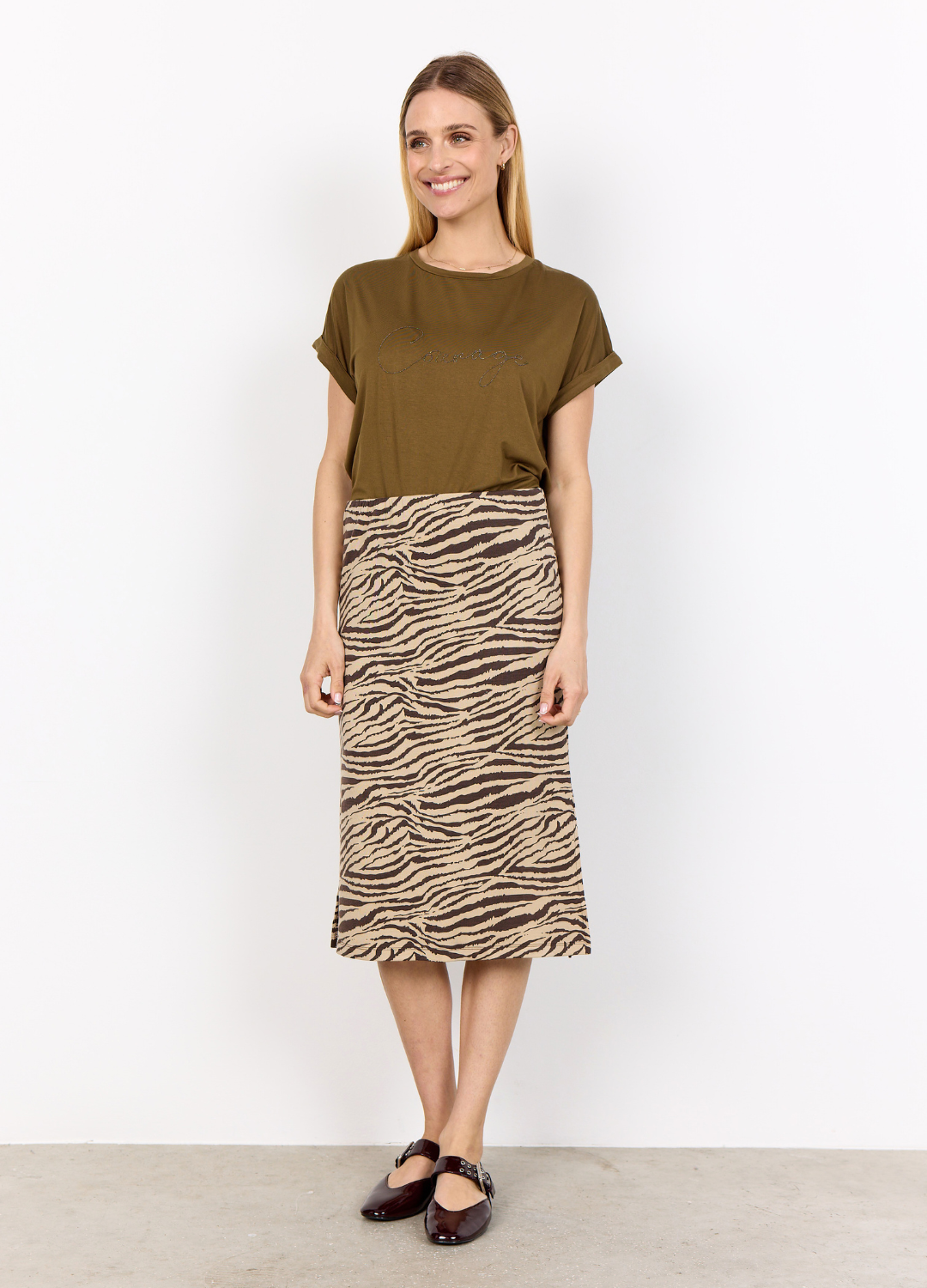 Soya Concept - Marcia Misty Olive T-Shirt