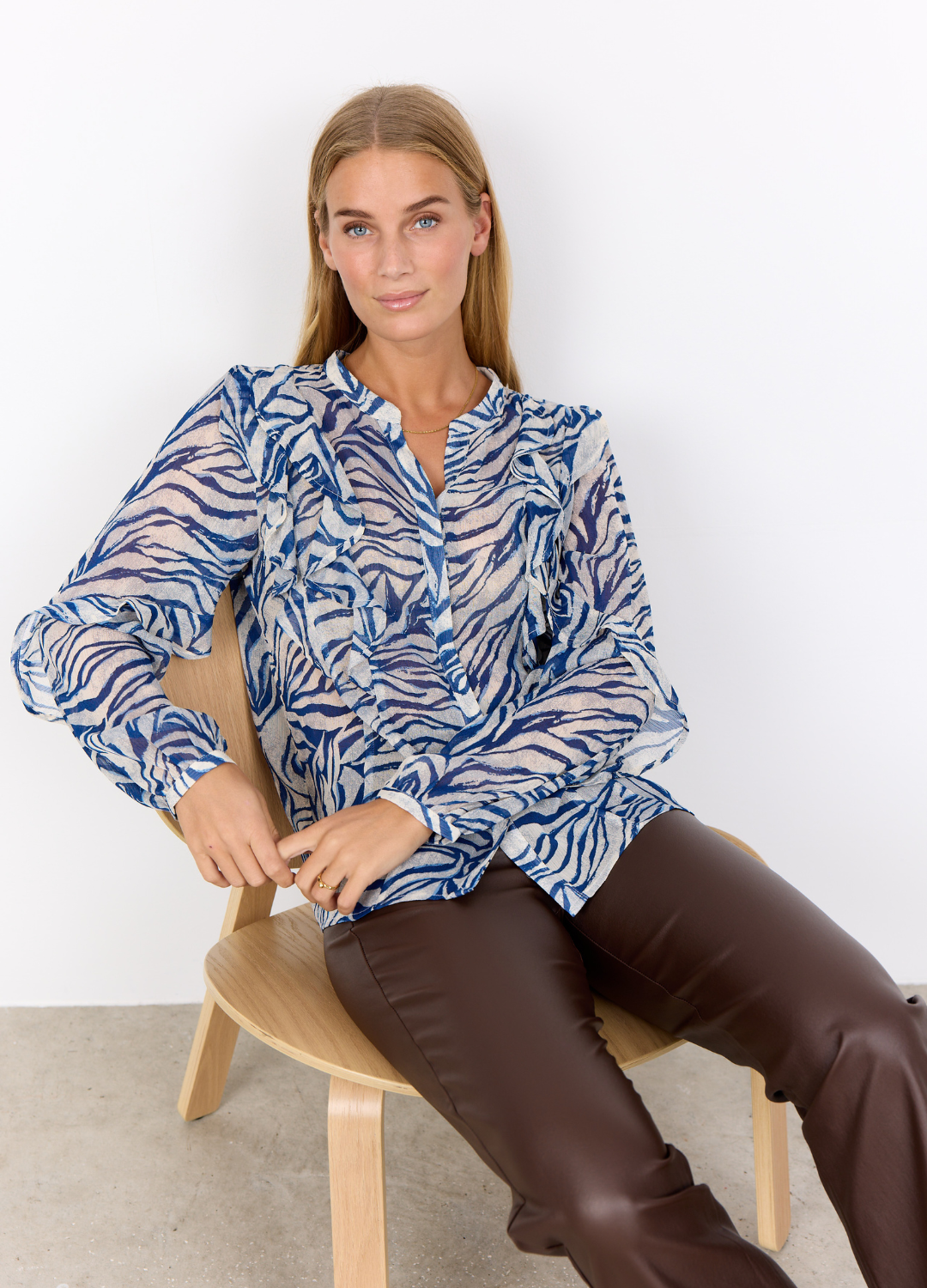 Soya Concept - Valborg Estate Blue Shirt