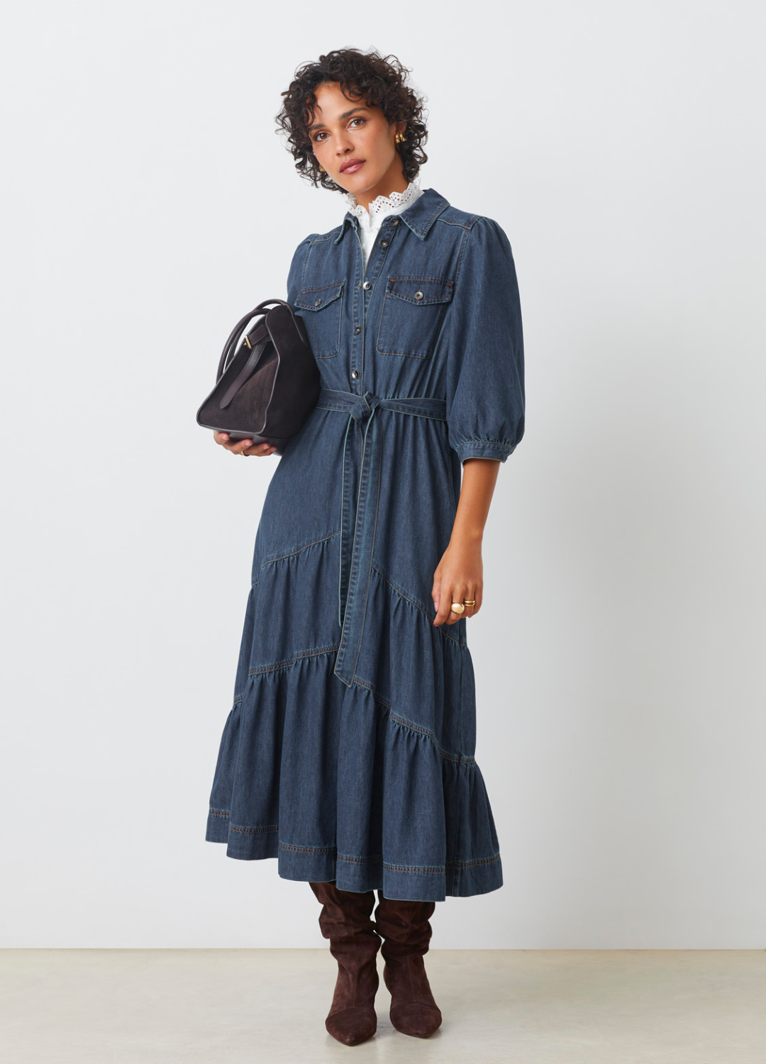 Suncoo - Clarck Denim Dress